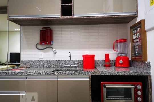 Cozinha de apartamento à venda com 1 quarto, 30m² em Centro, São Paulo