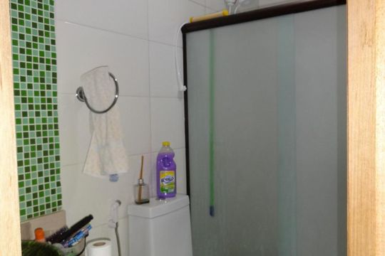 Banheiro de kitnet/studio à venda com 1 quarto, 57m² em Campos Elíseos, São Paulo