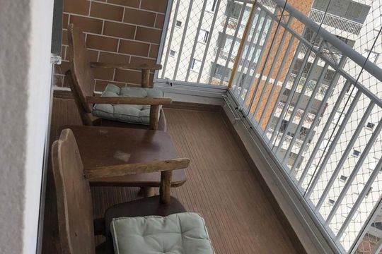varanda de apartamento à venda com 3 quartos, 110m² em Vila Progresso, Campinas