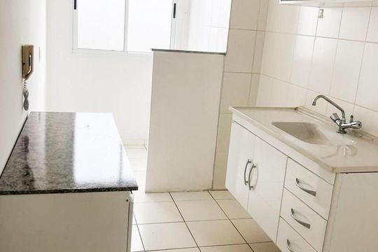 cozinha de apartamento à venda com 2 quartos, 60m² em Vila Progresso, Campinas