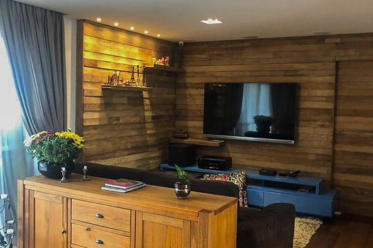 Sala de apartamento à venda com 3 quartos, 135m² em Chácara Santo Antônio (zona Sul), São Paulo