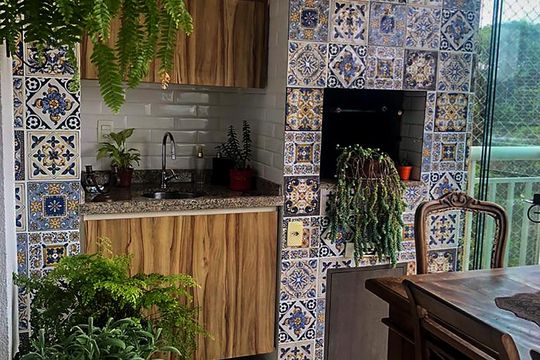 Varanda Gourmet de apartamento à venda com 3 quartos, 135m² em Chácara Santo Antônio (zona Sul), São Paulo
