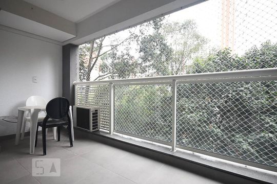 Varanda de apartamento para alugar com 1 quarto, 40m² em Vila Andrade, São Paulo