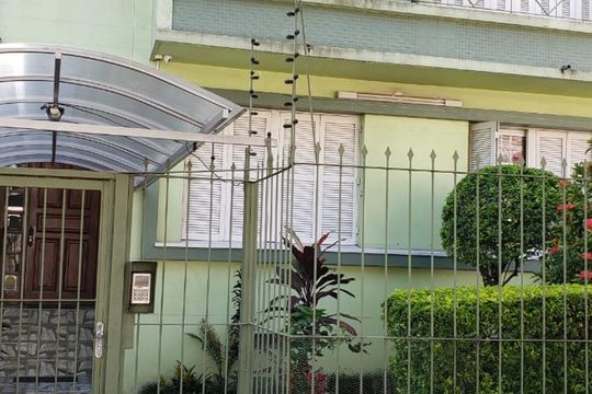 Fachada de apartamento à venda com 1 quarto, 34m² em Floresta, Porto Alegre