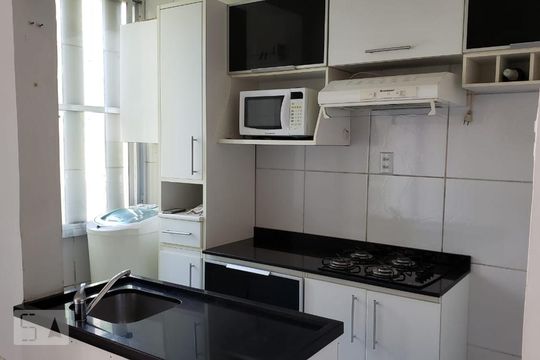Cozinha de apartamento à venda com 1 quarto, 34m² em Floresta, Porto Alegre