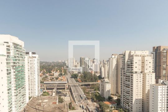 Vista da Cobertura de apartamento à venda com 1 quarto, 69m² em Santo Amaro, São Paulo