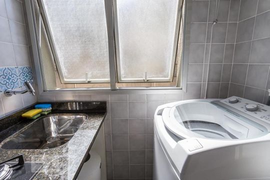 Área de serviço de apartamento à venda com 1 quarto, 40m² em Consolação, São Paulo