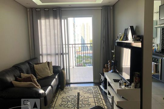 Sala de apartamento à venda com 2 quartos, 62m² em Vila Anastácio, São Paulo