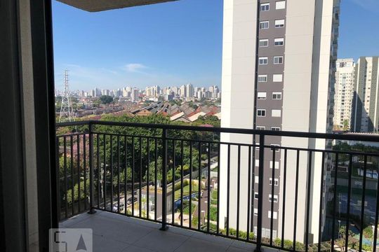 Varanda Sala de apartamento à venda com 2 quartos, 62m² em Vila Anastácio, São Paulo
