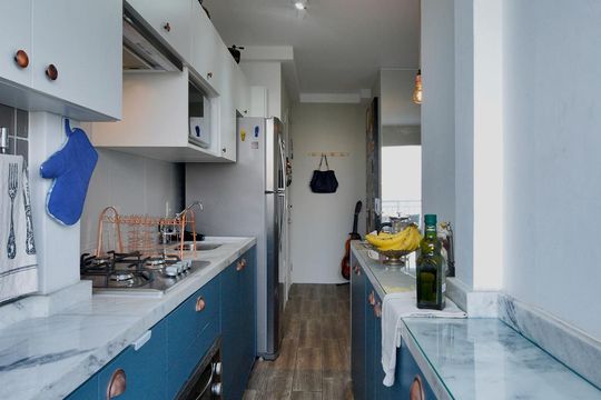 Cozinha e Área de Serviço de apartamento à venda com 2 quartos, 43m² em Barra Funda, São Paulo