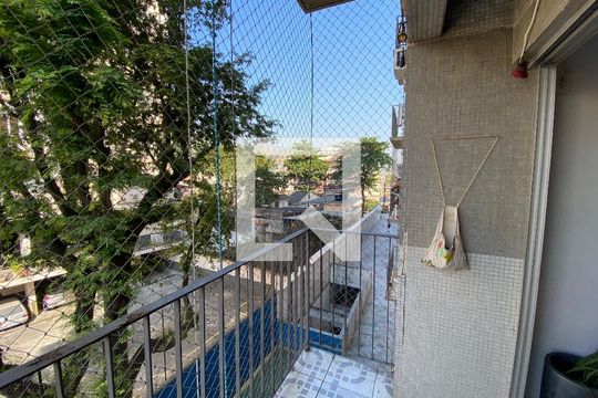 Varanda da Sala de apartamento à venda com 3 quartos, 71m² em Rocha, Rio de Janeiro