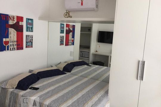 QUarto de apartamento à venda com 1 quarto, 26m² em Consolação, São Paulo
