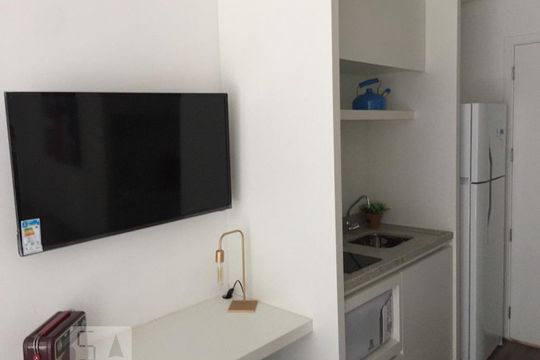 Cozinha de apartamento à venda com 1 quarto, 26m² em Consolação, São Paulo