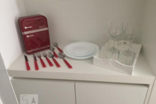 Cozinha de apartamento à venda com 1 quarto, 26m² em Consolação, São Paulo