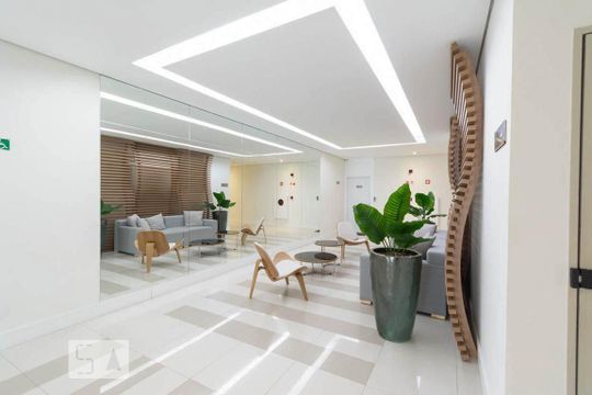 Área comum - Hall de apartamento à venda com 1 quarto, 58m² em Campo Belo, São Paulo