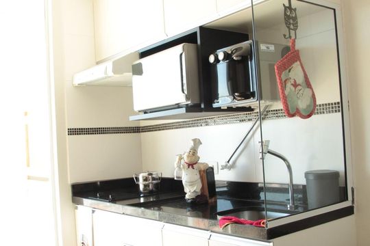 Cozinha - Armários de kitnet/studio para alugar com 1 quarto, 36m² em Vila Augusta, Guarulhos