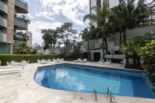 Área comum - Piscina de apartamento à venda com 4 quartos, 378m² em Jardim Anália Franco, São Paulo