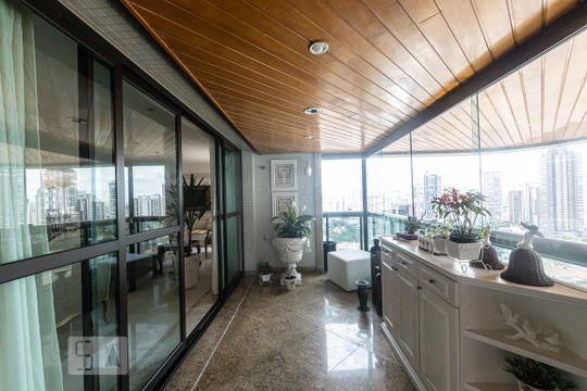 Varanda Sala de apartamento à venda com 4 quartos, 378m² em Jardim Anália Franco, São Paulo