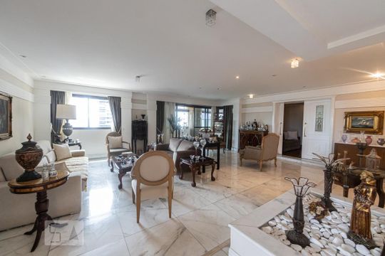 Sala de apartamento à venda com 4 quartos, 378m² em Jardim Anália Franco, São Paulo