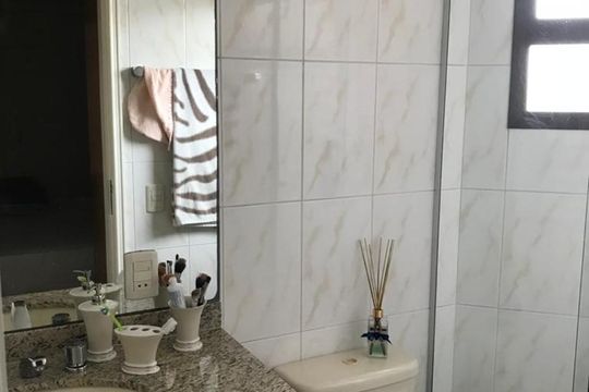 Banheiro de apartamento à venda com 3 quartos, 75m² em Vila Gomes Cardim, São Paulo