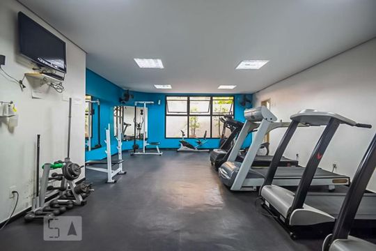 Área Comum - Academia de apartamento para alugar com 2 quartos, 124m² em Brooklin Paulista, São Paulo