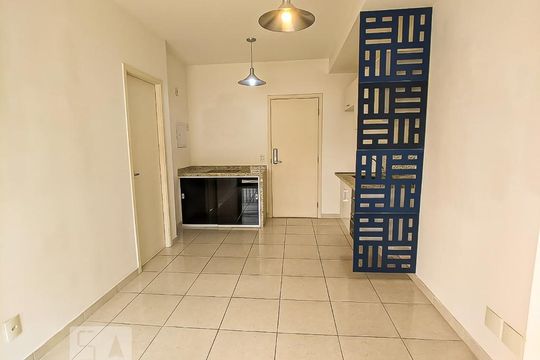 Sala/Cozinha de apartamento para alugar com 1 quarto, 42m² em Santa Cecília, São Paulo