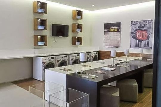 Área Comum - Lavanderia de apartamento para alugar com 1 quarto, 42m² em Santa Cecília, São Paulo