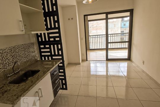 Sala/Cozinha de apartamento para alugar com 1 quarto, 42m² em Santa Cecília, São Paulo