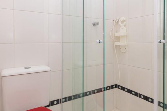 Banheiro  de apartamento para alugar com 1 quarto, 60m² em Bela Vista, São Paulo