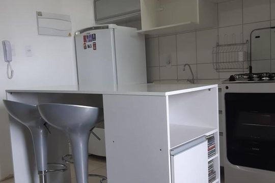 Cozinha de kitnet/studio para alugar com 1 quarto, 25m² em Vila Campanela, São Paulo
