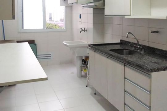 Cozinha de apartamento à venda com 2 quartos, 53m² em Presidente Altino, Osasco