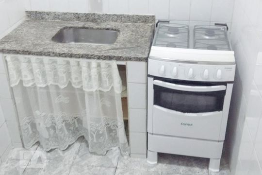 Cozinha de kitnet/studio para alugar com 1 quarto, 30m² em Bela Vista, São Paulo