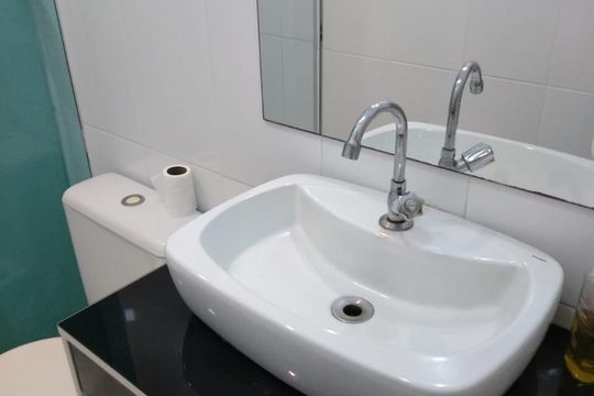 Banheiro de apartamento à venda com 2 quartos, 55m² em Jardim Santa Cruz (sacomã), São Paulo