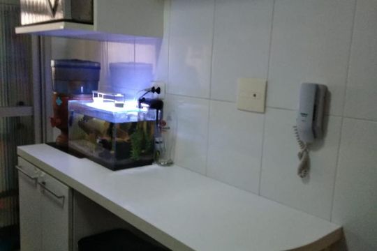 Cozinha de apartamento à venda com 2 quartos, 55m² em Jardim Santa Cruz (sacomã), São Paulo