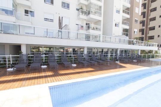 Área comum - Piscina de apartamento para alugar com 1 quarto, 66m² em Pinheiros, São Paulo