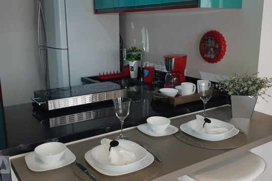 Cozinha de kitnet/studio à venda com 1 quarto, 30m² em República, São Paulo