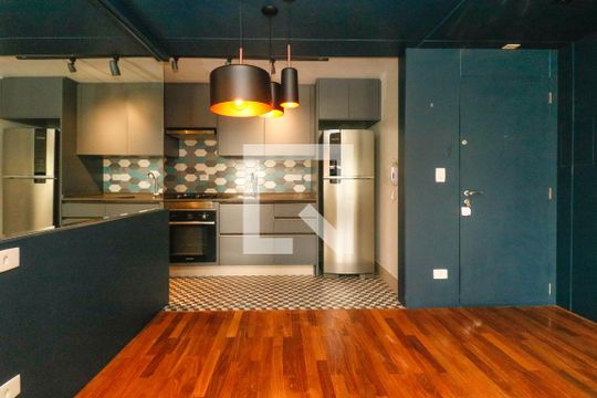 Cozinha de apartamento à venda com 1 quarto, 59m² em Jardim Paulista, São Paulo