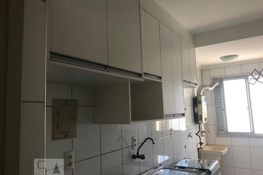Cozinha de kitnet/studio para alugar com 1 quarto, 43m² em Chácara da Barra, Campinas