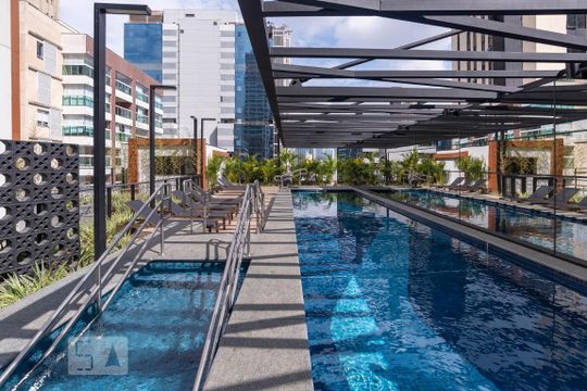 Área comum - Piscina de kitnet/studio à venda com 1 quarto, 40m² em Itaim Bibi, São Paulo