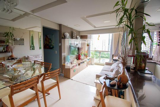 Sala de apartamento para alugar com 2 quartos, 67m² em Norte (águas Claras), Brasília