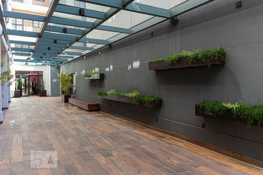 Área Comum - Área Externa de kitnet/studio para alugar com 1 quarto, 28m² em Liberdade, São Paulo