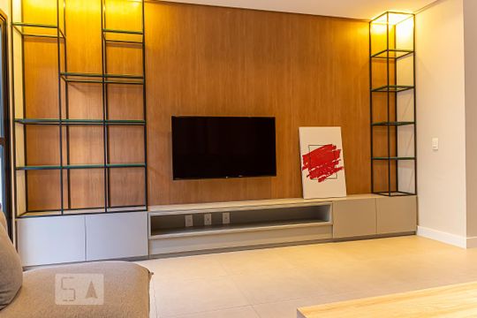 Área Comum - Sala de TV de kitnet/studio para alugar com 1 quarto, 28m² em Liberdade, São Paulo