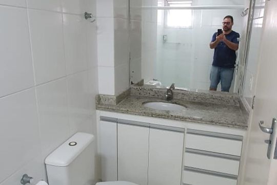 Banheiro do Quarto 1 de apartamento à venda com 2 quartos, 100m² em Rudge Ramos, São Bernardo do Campo