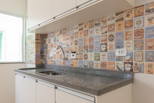 Cozinha de apartamento para alugar com 1 quarto, 35m² em Cidade Patriarca, São Paulo