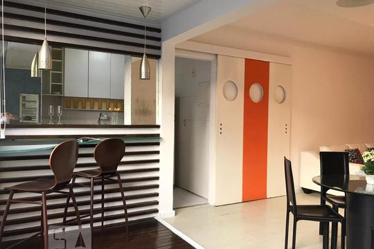 Sala de apartamento à venda com 1 quarto, 62m² em Barra da Tijuca, Rio de Janeiro