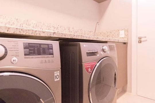 Área comum - Lavanderia de kitnet/studio à venda com 1 quarto, 34m² em Mercês, Curitiba