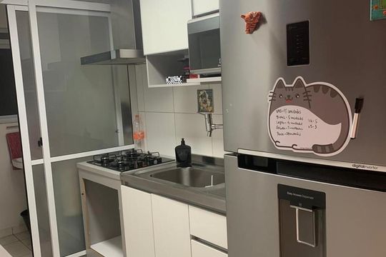 Cozinha de apartamento à venda com 1 quarto, 48m² em Parque Reboucas, São Paulo