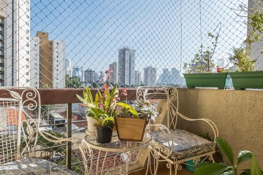 Varanda de apartamento para alugar com 3 quartos, 95m² em Cidade Monções, São Paulo