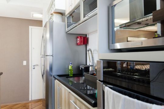 Cozinha de apartamento à venda com 3 quartos, 81m² em Santa Terezinha, São Bernardo do Campo