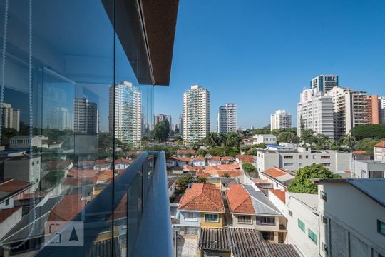 Vista de apartamento para alugar com 1 quarto, 37m² em Brooklin Paulista, São Paulo